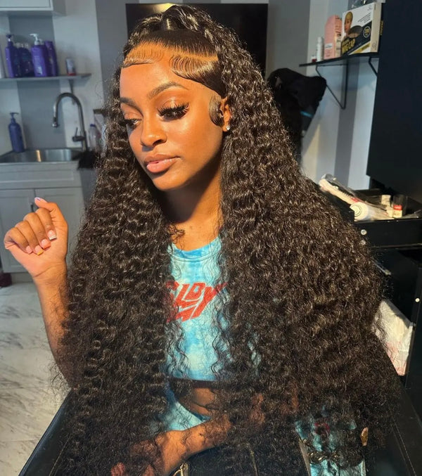 13x4 Transparent Deep Curly Lace Front Wig