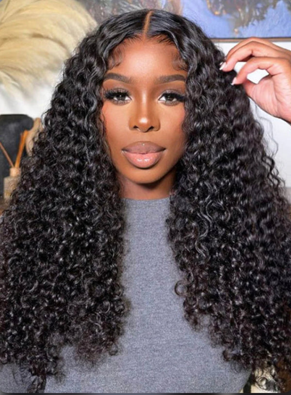 13x4 Transparent Pineapple Curly Lace Front Wig