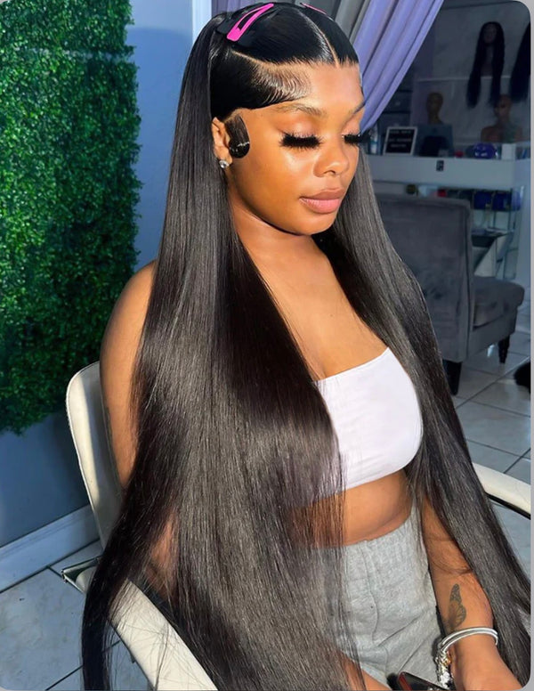 13x4 Transparent Straight Lace Front Wig